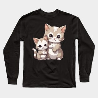 Kawaii Kitten Long Sleeve T-Shirt